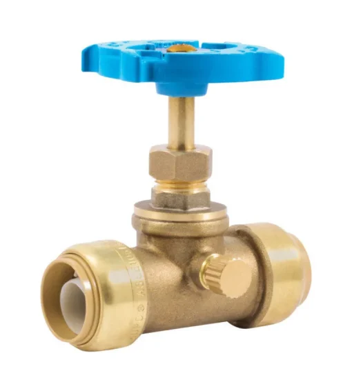 Sharkbite 3/4 Ptc Brass Stop And Waste Valve