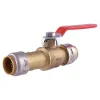 SharkBite Brass Push Fit Ball Valve, 3/4 in.