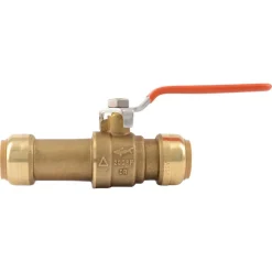 SharkBite Brass Push Fit Ball Valve, 3/4 in.