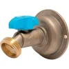 SharkBite No Kink 1/2 in. MHT X 3/4 in. MHT Anti-Siphon Brass Hose Bibb