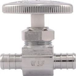 SharkBite PEX 1/2 in. PEX Barb X 1/2 in. Brass Stop Valve