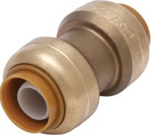 SharkBite Push to Connect 1/2 in. Barb each X 1/2 in. D Brass Coupling