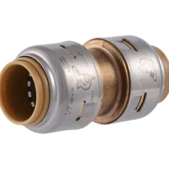 SharkBite Push to Connect 1/2 in. PTC X 1/2 in. D PTC Brass Coupling