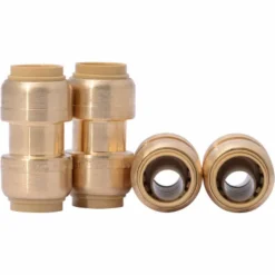 SharkBite Push to Connect 1/2 in. PTC X 1/2 in. D PTC Brass Coupling