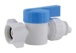 SharkBite Quick Connect 1/2 in. Push X 1/2 in. FPT Plastic Straight Stop Valve