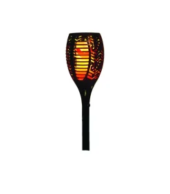 Shawshank LEDz Black Ceramic 12-36 in. Round Garden Torch 1 pc