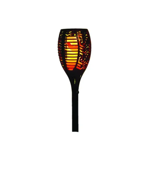 Shawshank LEDz Black Ceramic 12-36 in. Round Garden Torch 1 pc