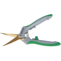 Shear Perfection Platinum Stainless Steel Curved Hydroponic Trimming Shear
