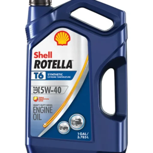 Shell Rotella T6 5W-40 4 Cycle Engine Heavy Duty Motor Oil 1 gal. (Pack of 3)