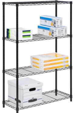 SHELVING UNIT BLK 54"H