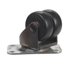 Shepherd Hardware 2 in. D Swivel Soft Rubber Dual Wheel Caster 160 lb 1 pk