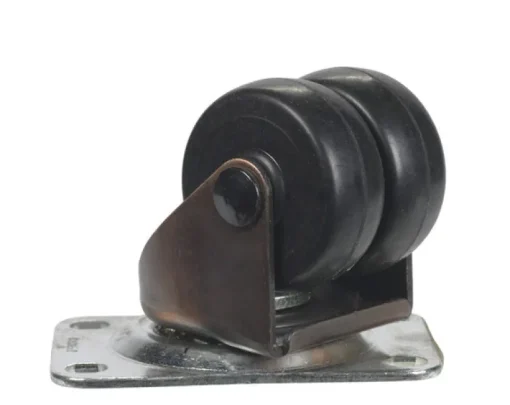 Shepherd Hardware 2 in. D Swivel Soft Rubber Dual Wheel Caster 160 lb 1 pk