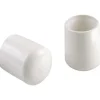 Shepherd Hardware Vinyl Leg Tip White Round 4 pk