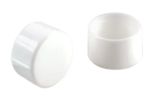 Shepherd Plastic Leg Tip White Round 1-1/8 in. W 4 pk (Pack of 6)