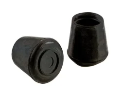 Shepherd Rubber Leg Tip Black Round 1/2 in. W 40 pk (Pack of 40)