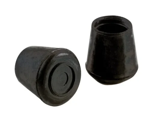 Shepherd Rubber Leg Tip Black Round 3/4 in. W 40 pk (Pack of 24)