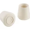 Shepherd Rubber Leg Tip White Round 1-1/2 in. W 2 pk (Pack of 6)