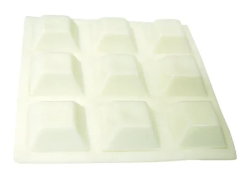 Shepherd Vinyl Bumper Pads White Square 1/2 in. W x 1/2 in. L 9 pk Self Adhesive (Pack of 6)