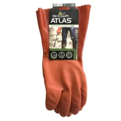 Showa Atlas Unisex Indoor/Outdoor PVC Chemical Gloves Orange L 1 pair