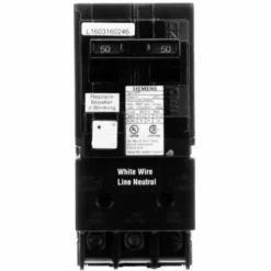 Siemens 50 amps Ground Fault 2-Pole Circuit Breaker