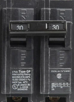 Siemens 30 amps Standard 2-Pole Circuit Breaker