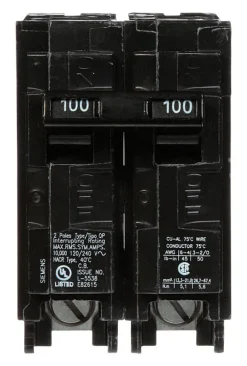 Siemens 100 amps Standard 2-Pole Circuit Breaker