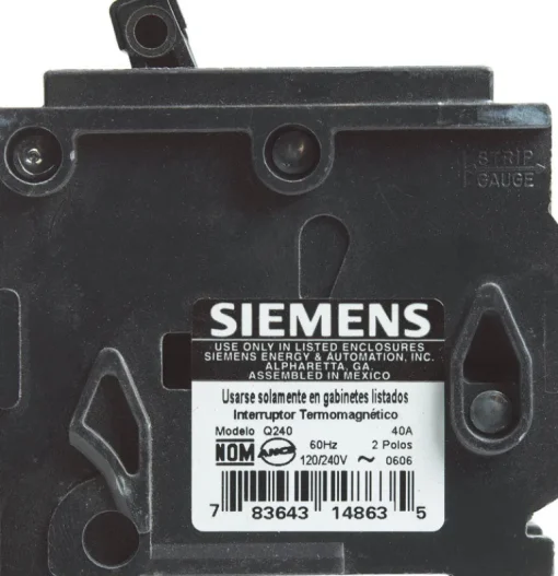 Siemens 40 amps Standard 2-Pole Circuit Breaker