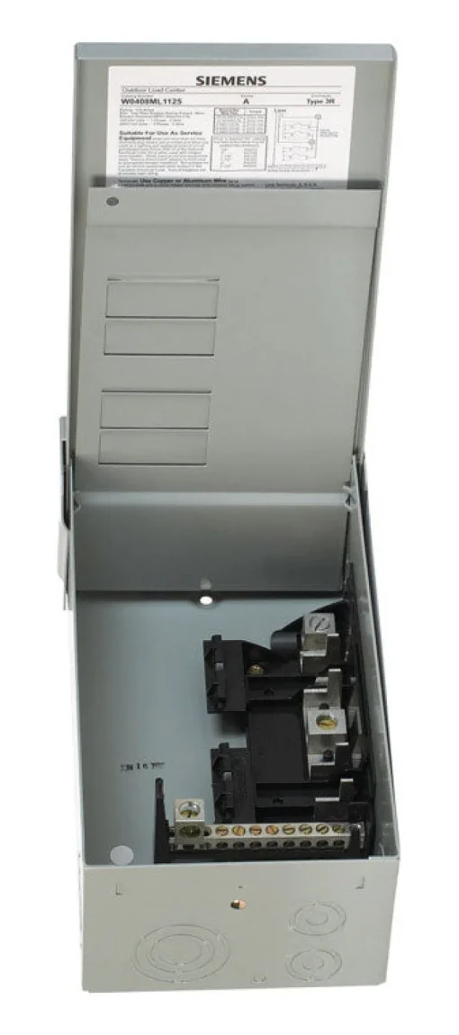 Siemens EQ 125 amps 120/240 V 4 space 8 circuits Surface Mount Main Lug Load Center
