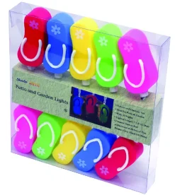 Sienna Flip Flop Covered Light Set 7.5 in.