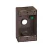 Sigma Electric Bronze Metallic 1-Gang 18.3 cu. in. Capacity Rectangle Weatherproof Box 4-1/2 H in.
