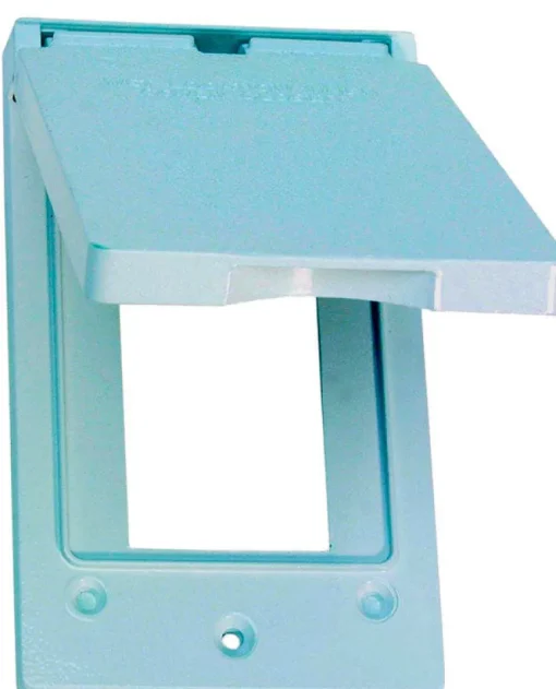Sigma Engineered Solutions Rectangle Die-Cast Metal 1 gang 4.57 in. H X 2.83 in. W Vertical GFCI Cov