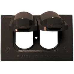 Sigma Engineered Solutions Rectangle Die-Cast Metal 1 gang 2.83 in. H X 4.57 in. W Horizontal Duplex