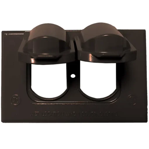 Sigma Engineered Solutions Rectangle Die-Cast Metal 1 gang 2.83 in. H X 4.57 in. W Horizontal Duplex