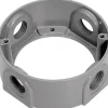 Sigma Engineered Solutions New Work 16.5 cu in Round Metallic Extension Ring Gray