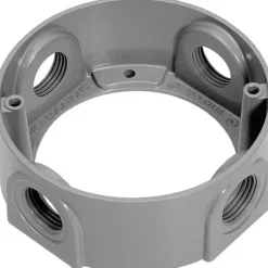 Sigma Engineered Solutions New Work 16.5 cu in Round Metallic Extension Ring Gray