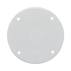 Sigma Engineered Solutions Round Plastic 4.29 in. H X 4.29 in. W Flat Box Cover