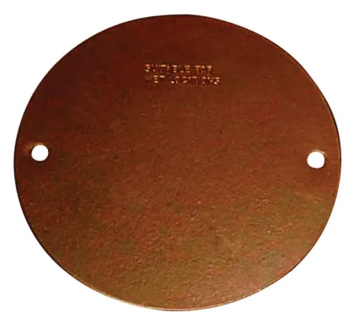 Sigma Engineered Solutions Round Stamped Steel 4.13 in. H X 4.13 in. W Flat Box Cover