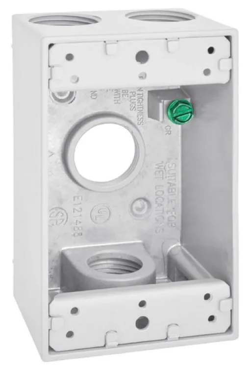 Sigma Engineered Solutions New Work 16 cu in Round Die-Cast Metal Weatherproof Box Bronze