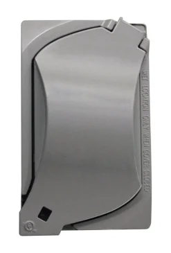 Sigma Engineered Solutions Rectangle Die-Cast Metal 1 gang 4.57 in. H X 2.81 in. W Universal Cover