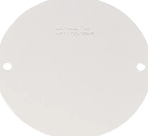 Sigma Engineered Solutions Round Stamped Steel 4.13 in. H X 4.13 in. W Flat Box Cover