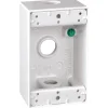 Sigma Engineered Solutions New Work 18.3 cu in Rectangle Die-Cast Metal 1 gang Weatherproof Box Whit