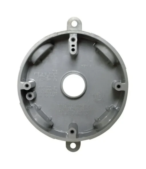 Sigma Engineered Solutions New Work 14.8 cu in Round Plastic Weatherproof Box Gray