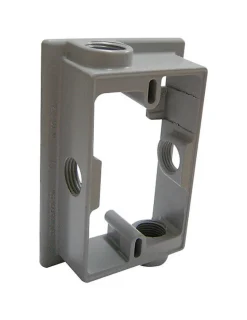 Sigma Engineered Solutions New Work 12.5 cu in Rectangle Metallic Extension Ring Gray