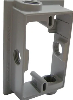 Sigma Engineered Solutions New Work 12.5 cu in Rectangle Metallic Extension Ring Gray
