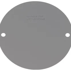 Sigma Engineered Solutions Round Stamped Steel 4.13 in. H X 4.13 in. W Flat Box Cover