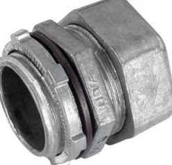 Sigma Engineered Solutions ProConnex 1-1/4 in. D Zinc-Plated Steel Rain-Tight Compression Connector