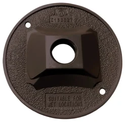 Sigma Engineered Solutions Round Die-Cast Metal 4.13 in. H X 4.13 in. W Lampholder Cover