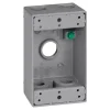Sigma Engineered Solutions New Work 18.3 cu in Rectangle Die-Cast Metal 1 gang Weatherproof Box Gray