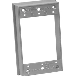 Sigma Engineered Solutions New Work 9.5 cu in Rectangle Metallic Extension Ring Gray