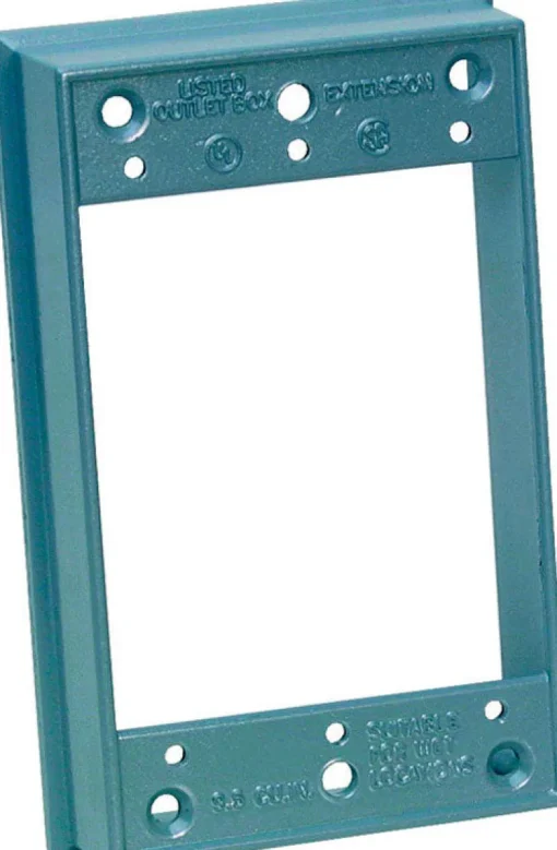 Sigma Engineered Solutions New Work 9.5 cu in Rectangle Metallic Extension Ring Gray